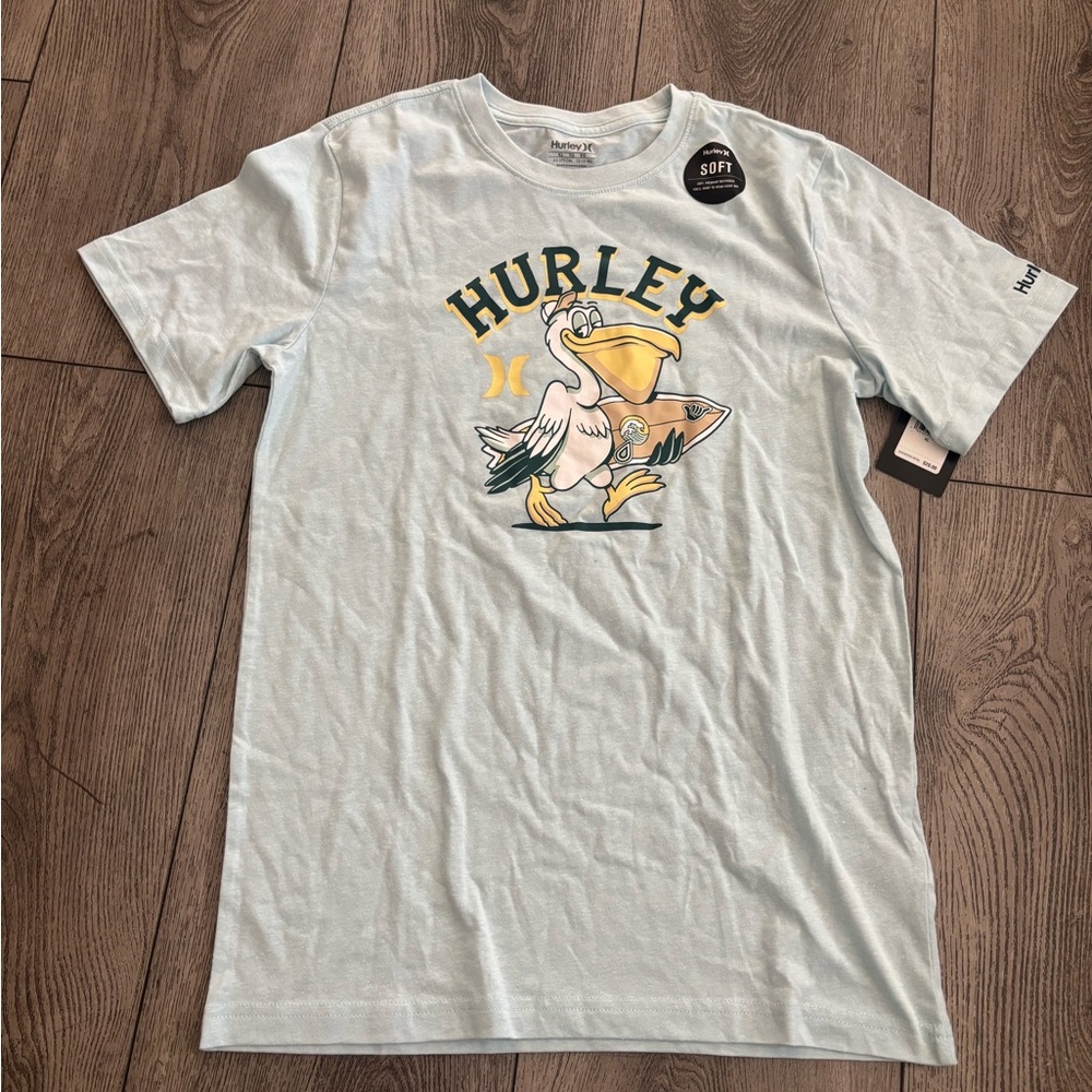 Hurley Light Blue Pelican Graphic boys T-Shirt
